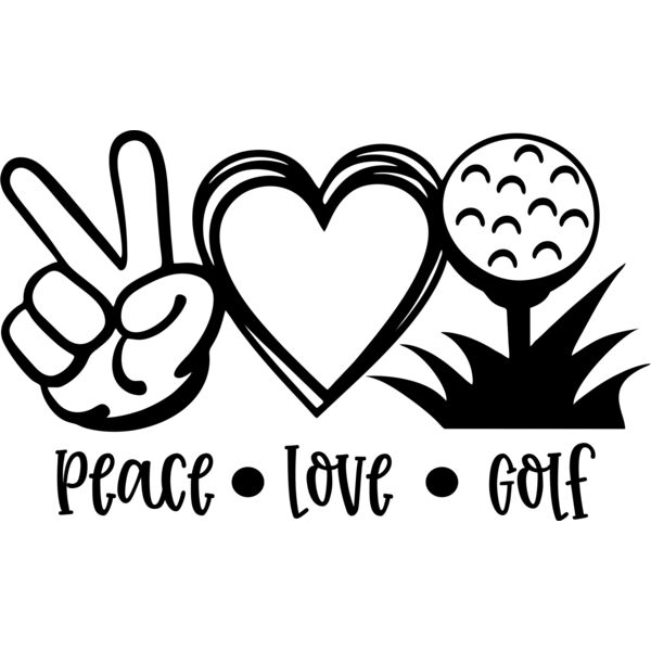 peace love golf Thumbnail