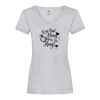 Women's valueweight v-neck T Thumbnail
