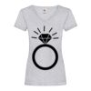 Women's valueweight v-neck T Thumbnail