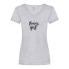 Women's valueweight v-neck T Thumbnail